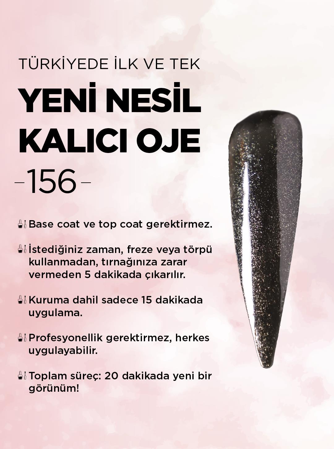 All in One Yeni Nesil Kalıcı Oje Uv Gel Polish 156