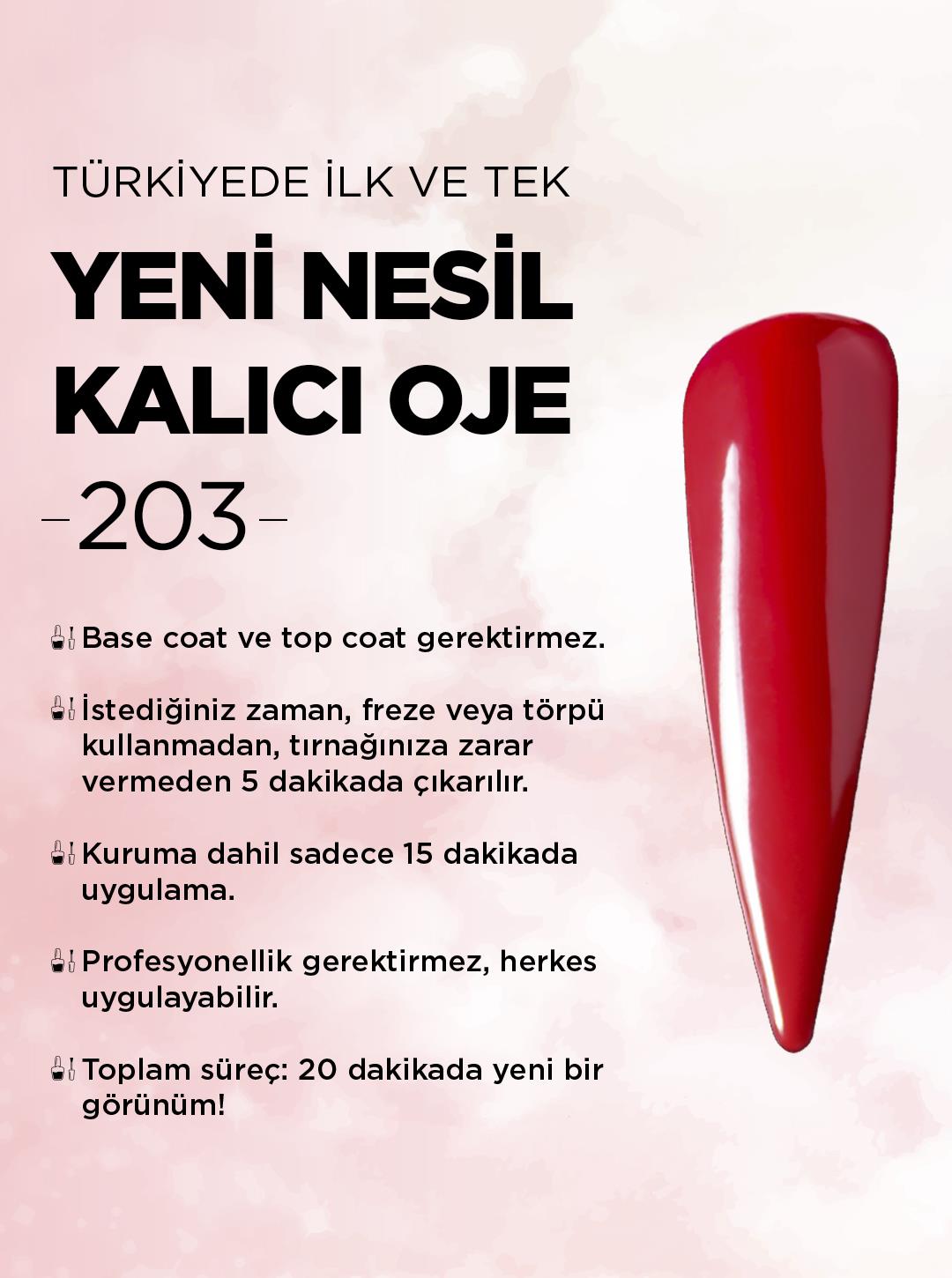 All in One Yeni Nesil Kalıcı Oje Uv Gel Polish 203