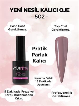 All in One Yeni Nesil Kalıcı Oje Uv Gel Polish 502