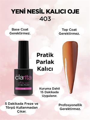 All in One Yeni Nesil Kalıcı Oje Uv Gel Polish 403