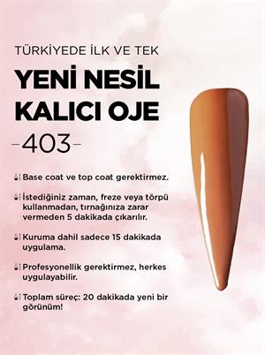 All in One Yeni Nesil Kalıcı Oje Uv Gel Polish 403