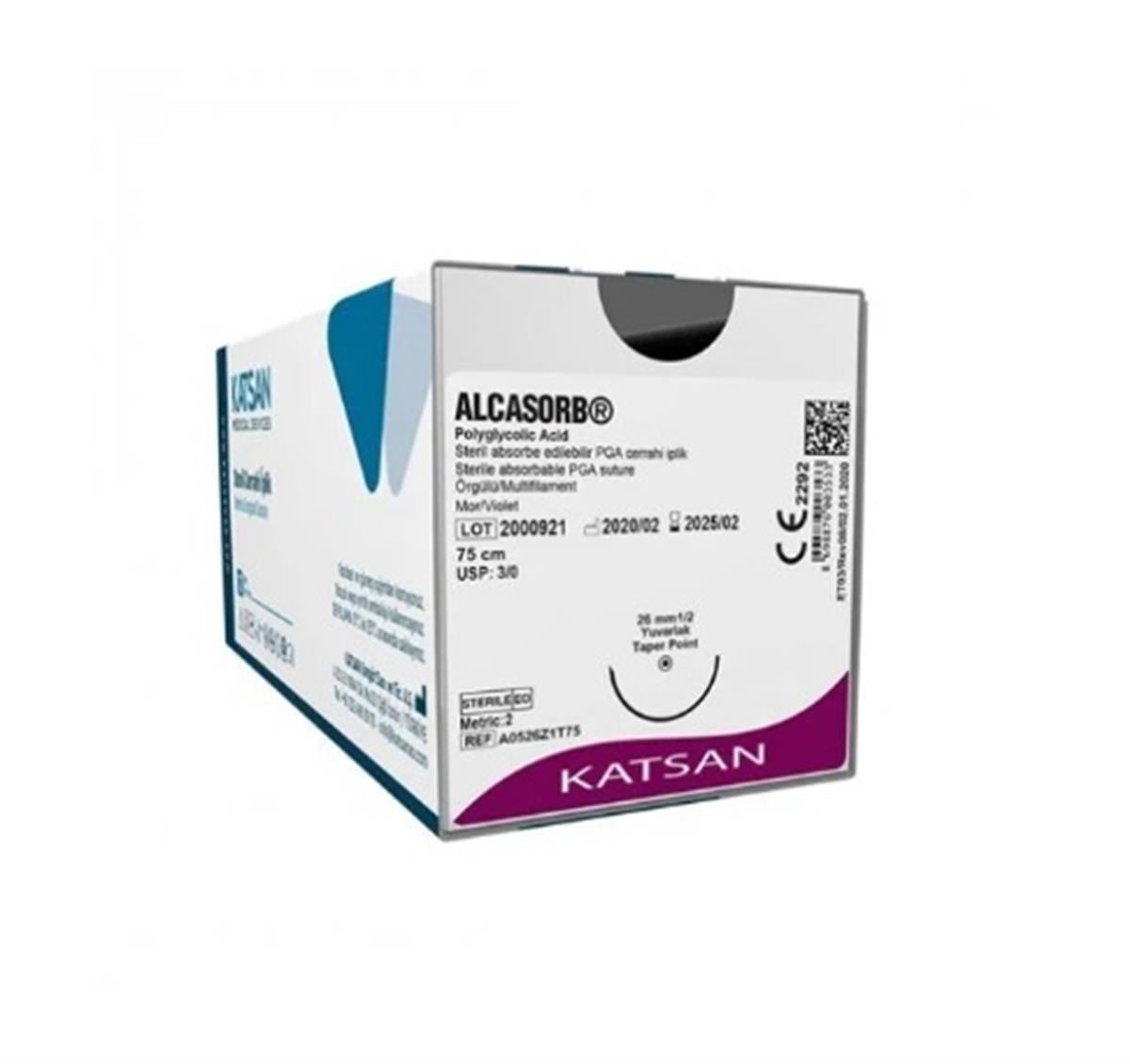 Alcasorb 3/0 75 Cm 1/2 Yuvarlak