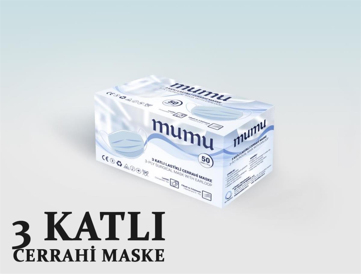 Cerrahi Maske 3 Katlı 50 Adet