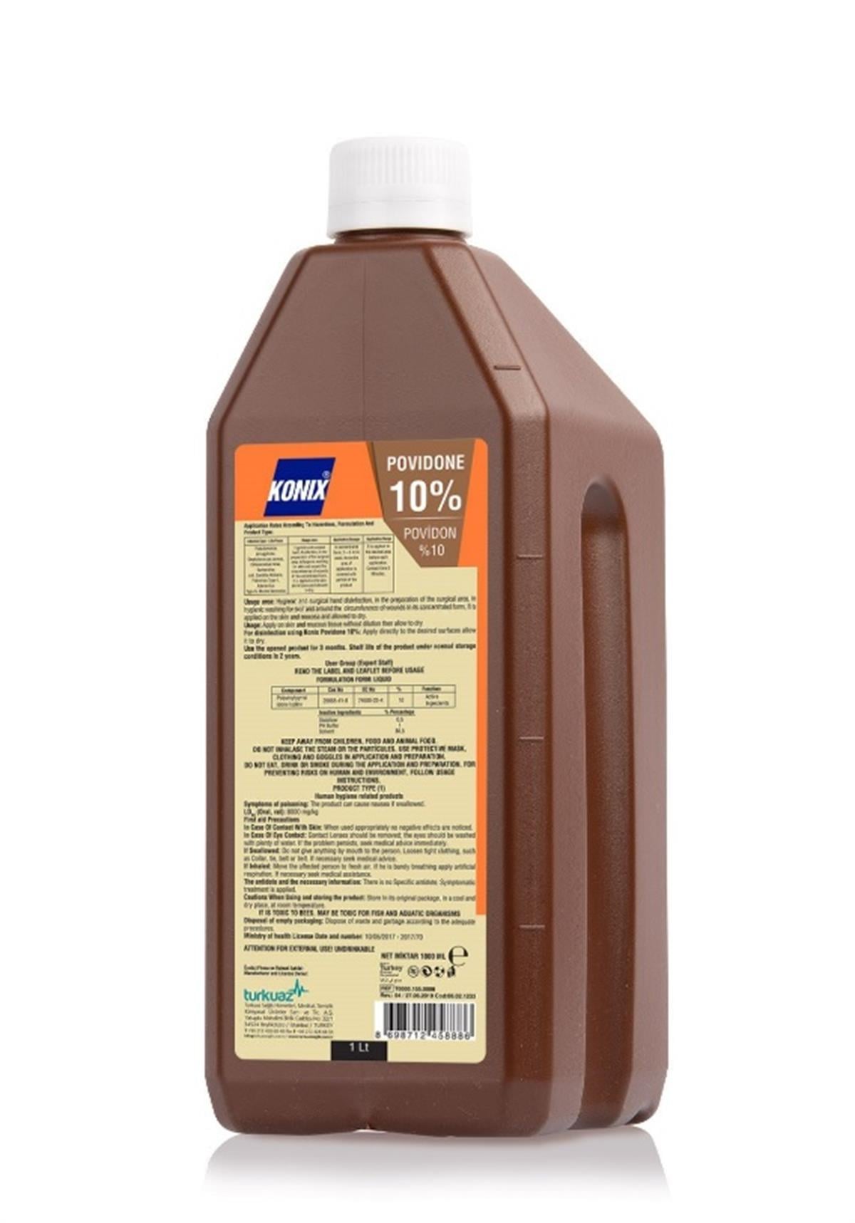 Konix Povidon İodine %10 Yedek Kapaklı