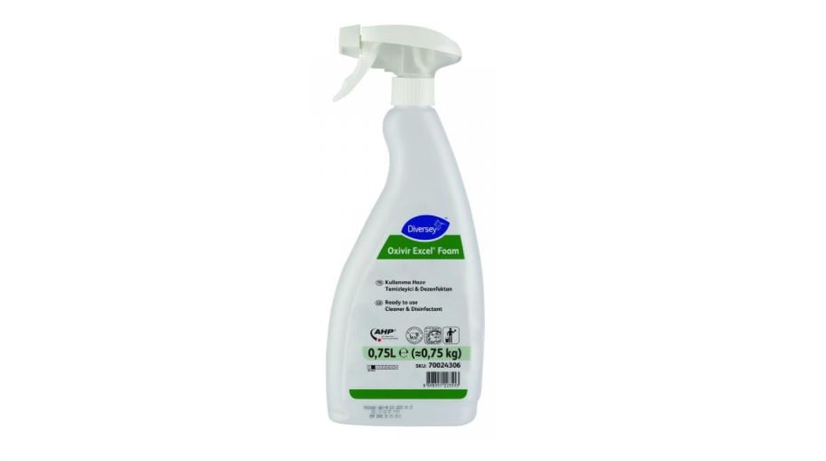 Oxivir Excel Foam Temizleyici Yüzey Dezenfektanı(Hızlı Etkili)