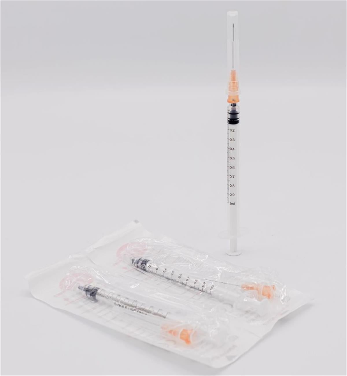 Tek Kullanımlık Steril 1 ml 3P - 26G - 0.45x13mm - İğneli Şırınga 300'Lü