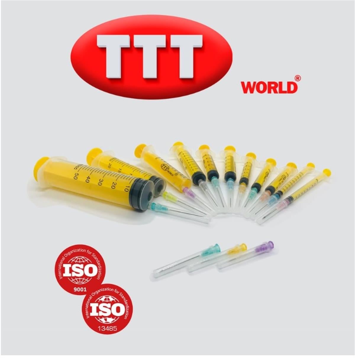 Tek Kullanımlık Steril 50 ml 3P - 18G -1.2x38mm - İğneli Şırınga 75'Li