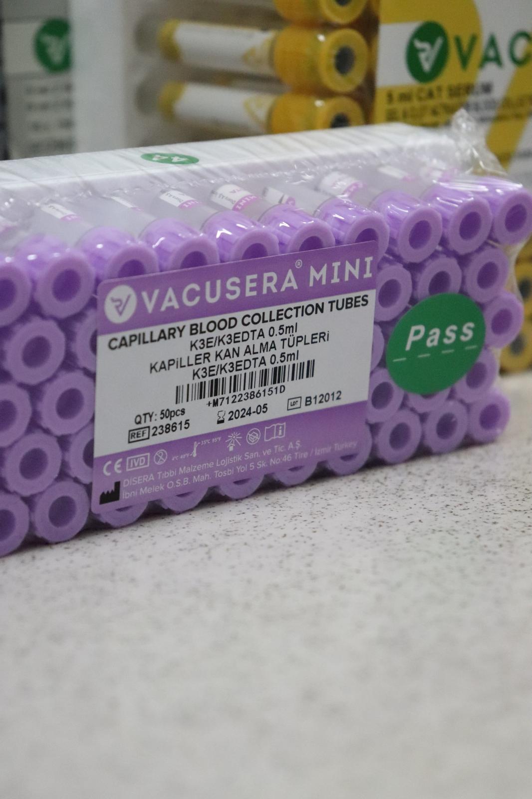 Vacusera 0.5 Ml Mini K3 Edtalı Tüp - Hemogram Tüpü