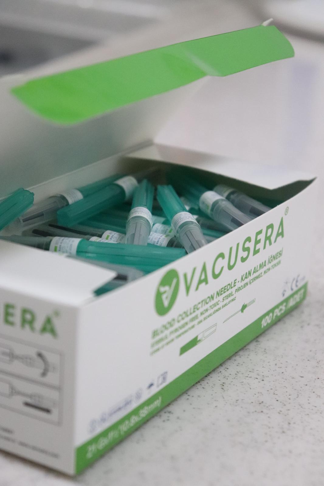 Vacusera Kan Alma İğnesi Yeşil 21G 100'Lü