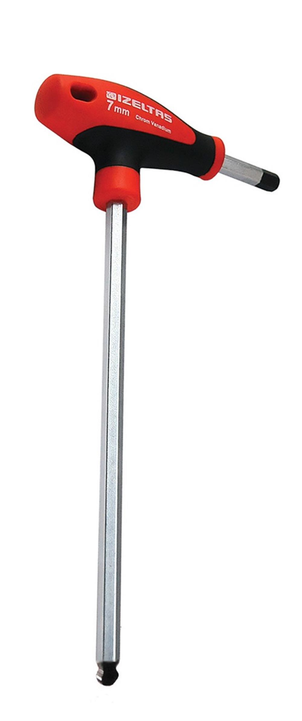 İZELTAŞ 8mm YUVARLAK BAŞLI T TİPİ ALLEN ANAHTAR