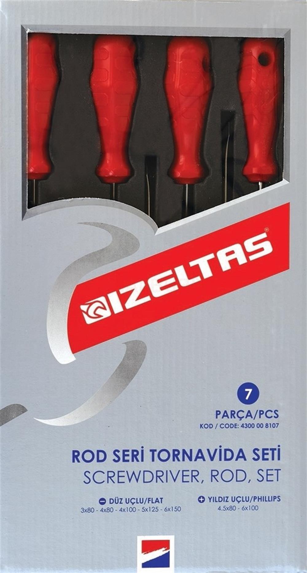 İZELTAŞ OPAK TORNAVİDA SETİ 7 PARÇA