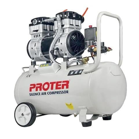PROTER 50LT SESSİZ YAĞSIZ HAVA KOMPRESÖRÜ 8 BAR 1,5HP - P1K0425