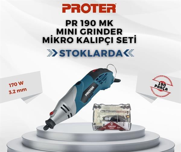 PROTER PR 190 MK MİNİ GRİNDER MİKRO KALIPÇI SETİ