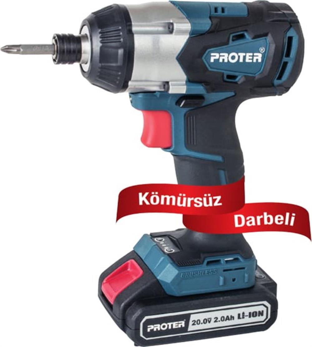 PROTER PST 360 T KÖMÜRSÜZ DARBELİ ŞARJLI TORNAVİDA 1/4