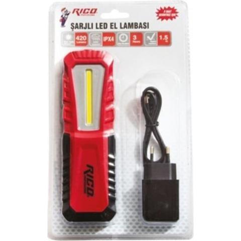 RİCO RC0038 420 LÜMEN LED ŞARJLI EL FENERİ