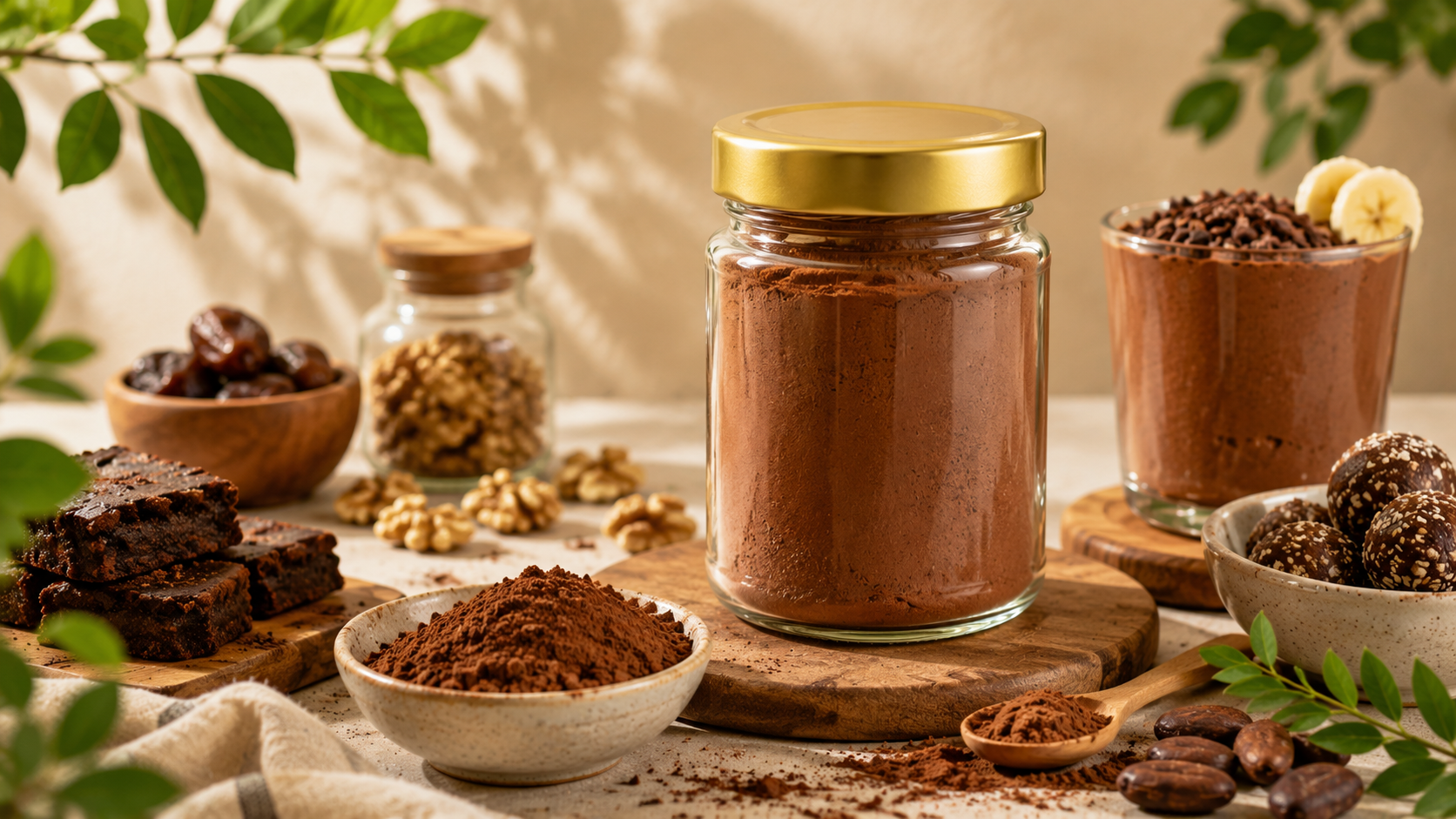 Ham Kakao Tozu ile Rafine Şekersiz Tatlılar Nasıl Yapılır?