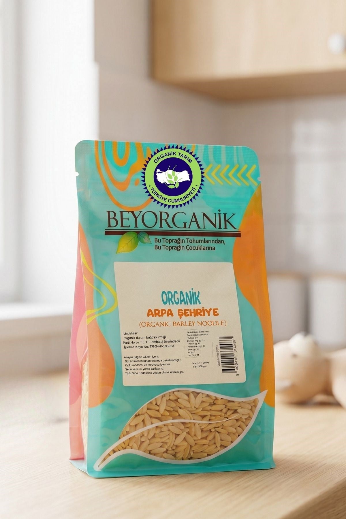 Organik Arpa Şehriye 300gr   (Pestisit ve Aflatoksin Analizli)