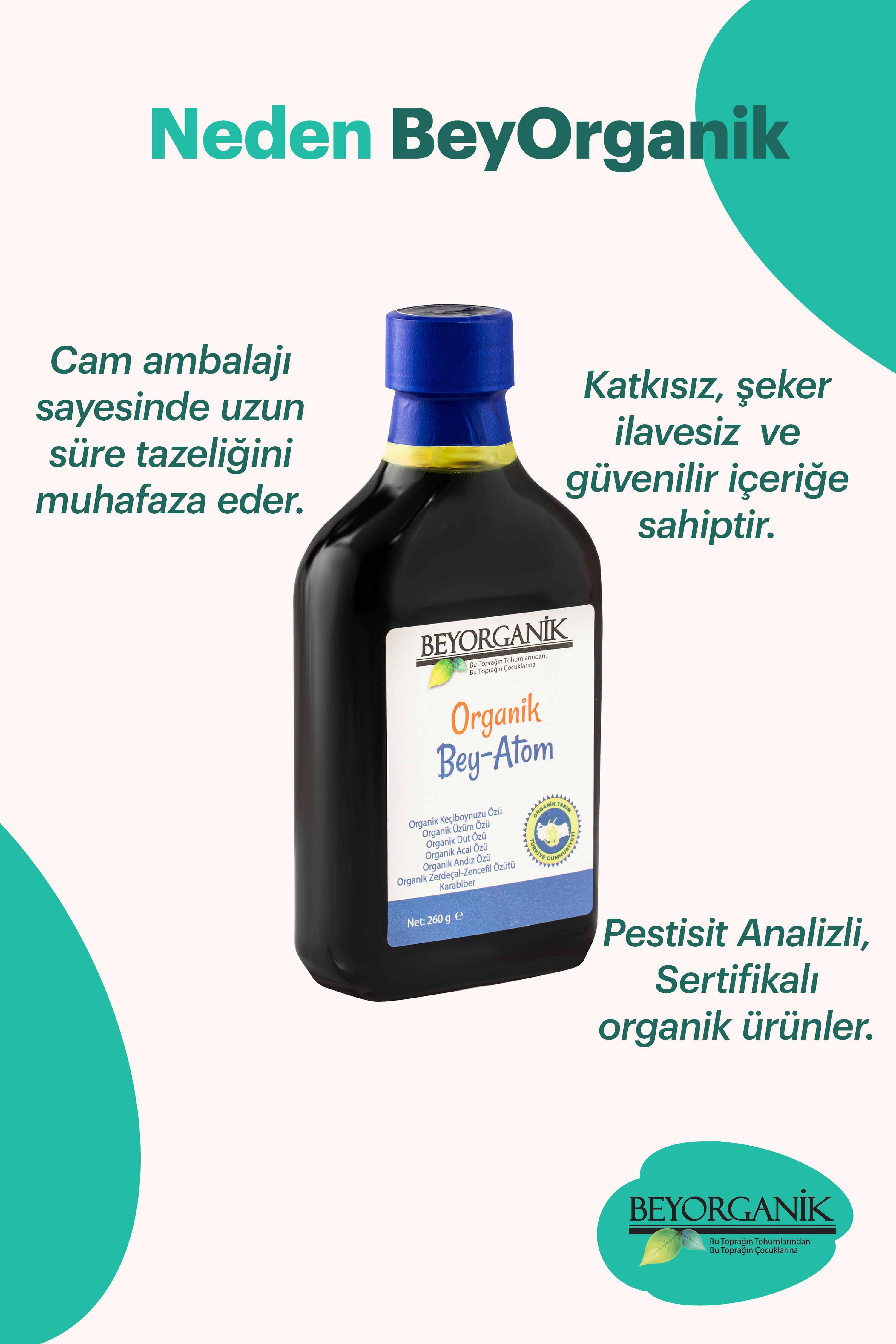 Organik Bey-Atom 260gr (PESTİSİT VE AĞIR METAL ANALİZLİ)