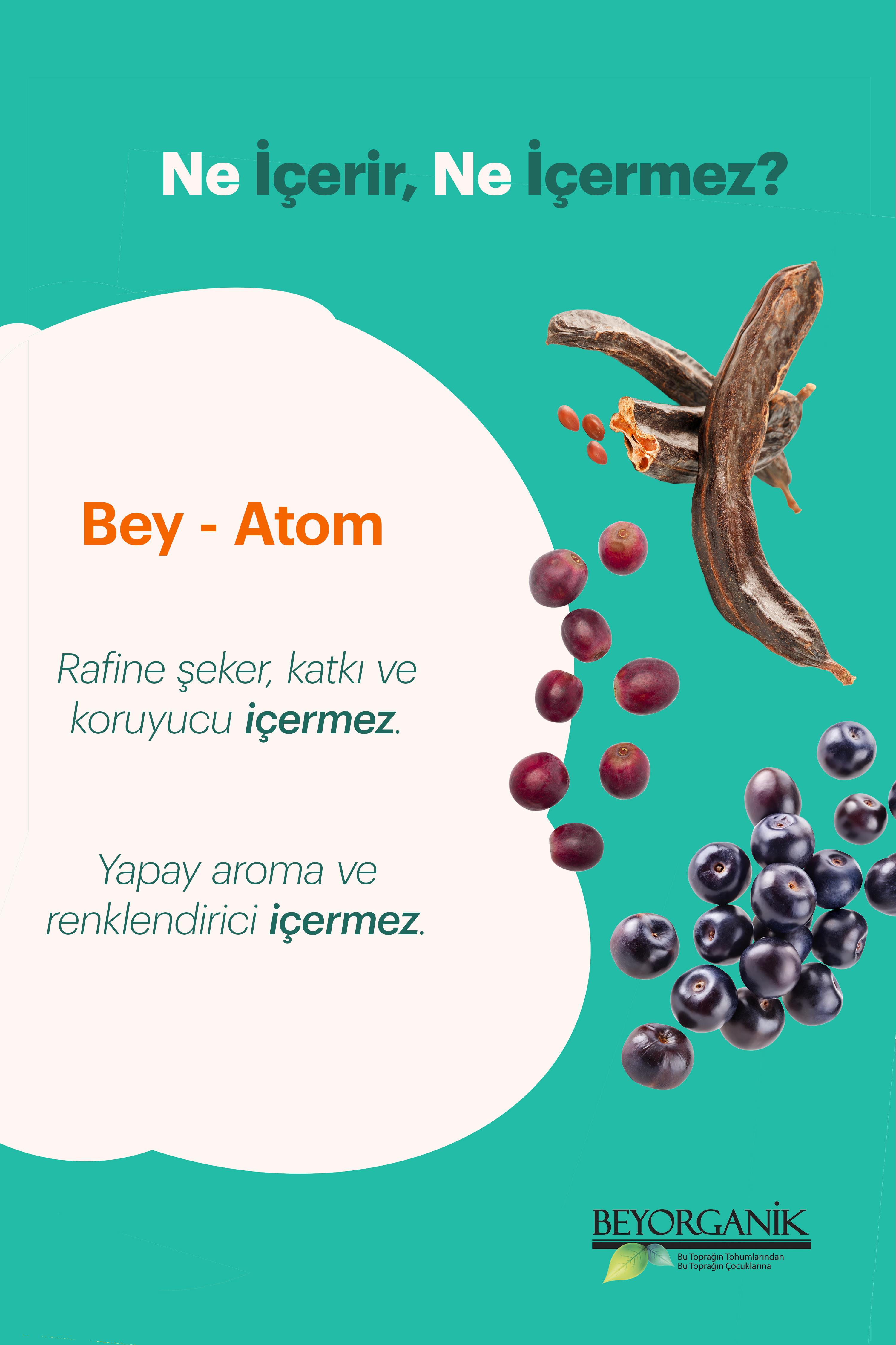 Organik Bey-Atom 260gr (PESTİSİT VE AĞIR METAL ANALİZLİ)