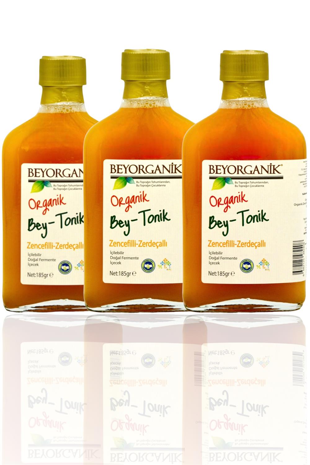 Organik BEY TONİK 3 adet (Zerdeçallı-Zencefilli)