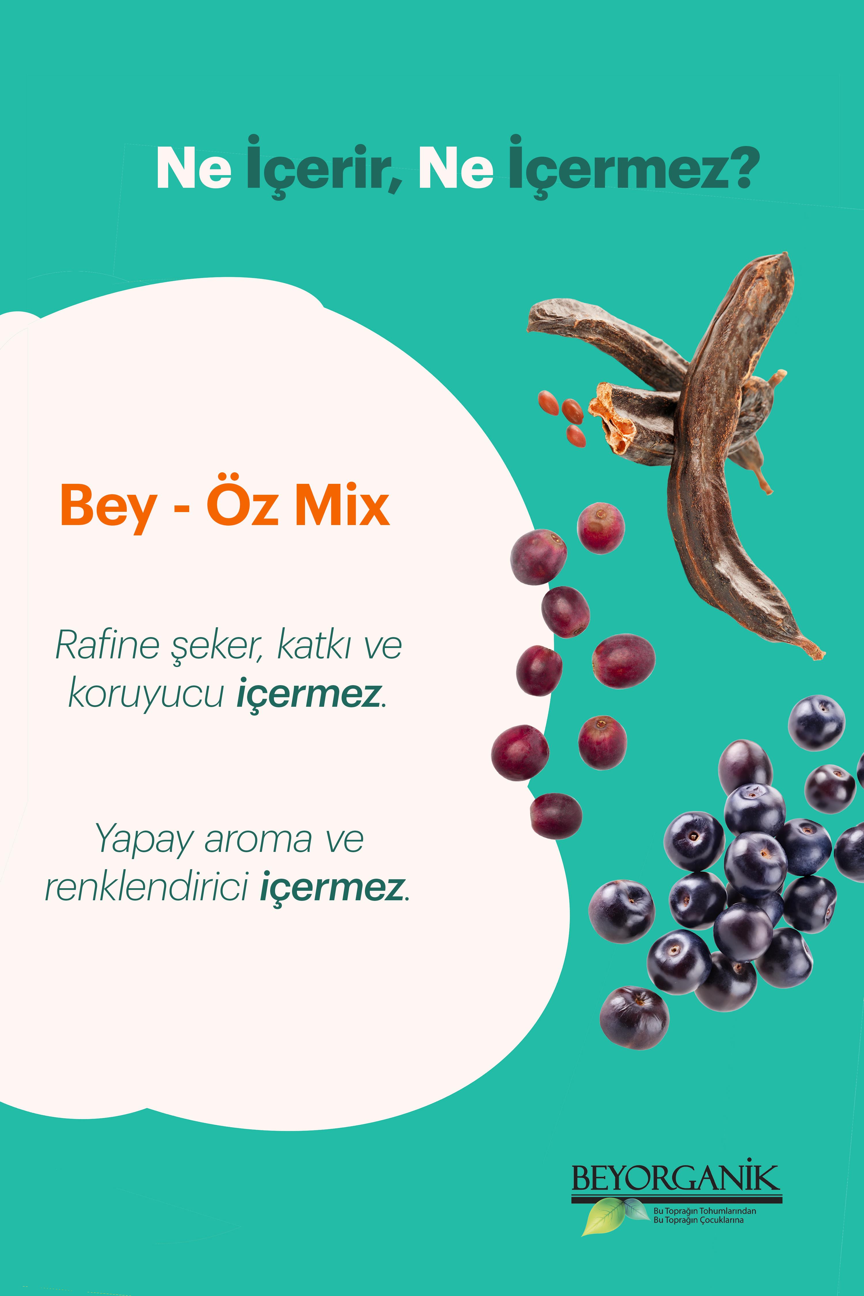 Organik BEY ÖZ Mix 260gr   (PESTİSİT VE AĞIR METAL ANALİZLİ)