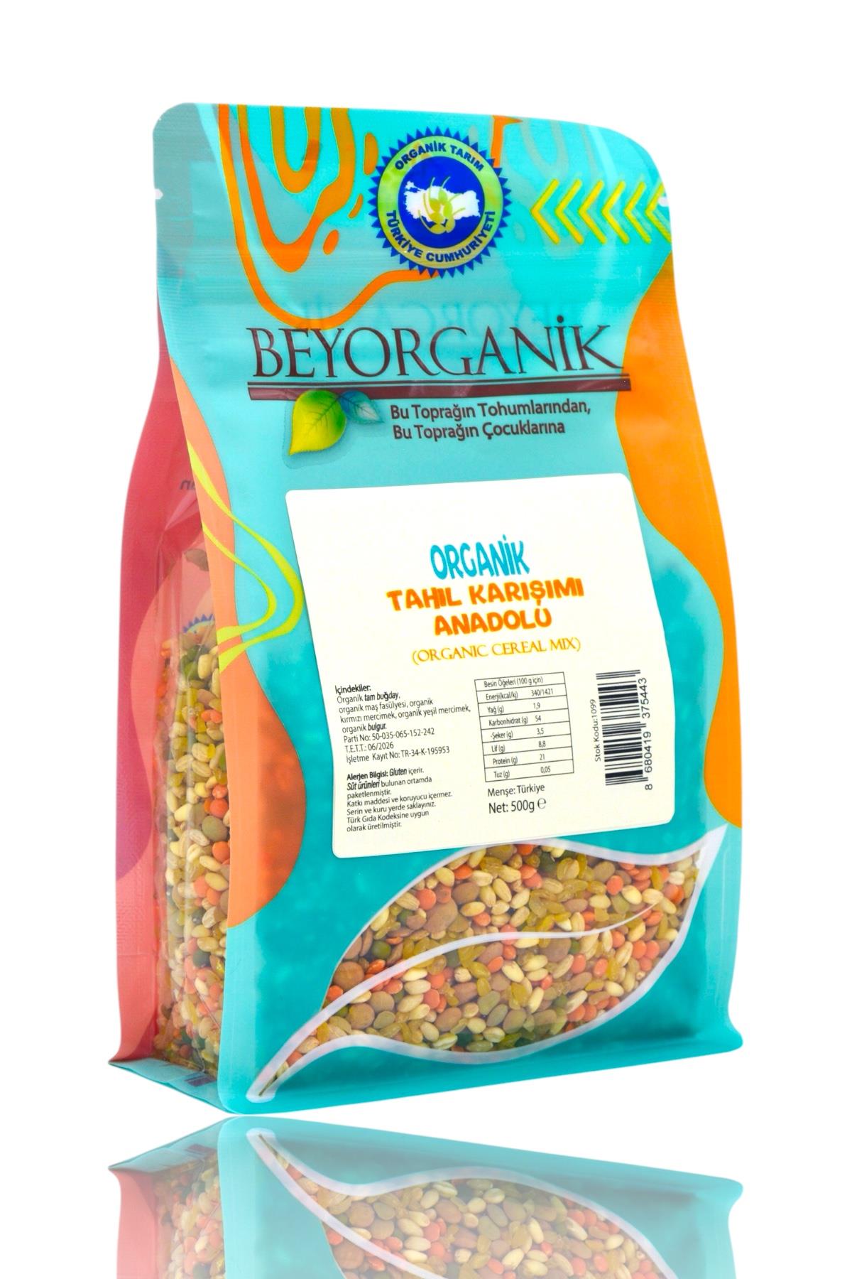 Organik Anadolu Tahıl Karışımı 500gr ANADOLU (Pestisit ve Aflatoksin Analizli) 4.7 (34) ??