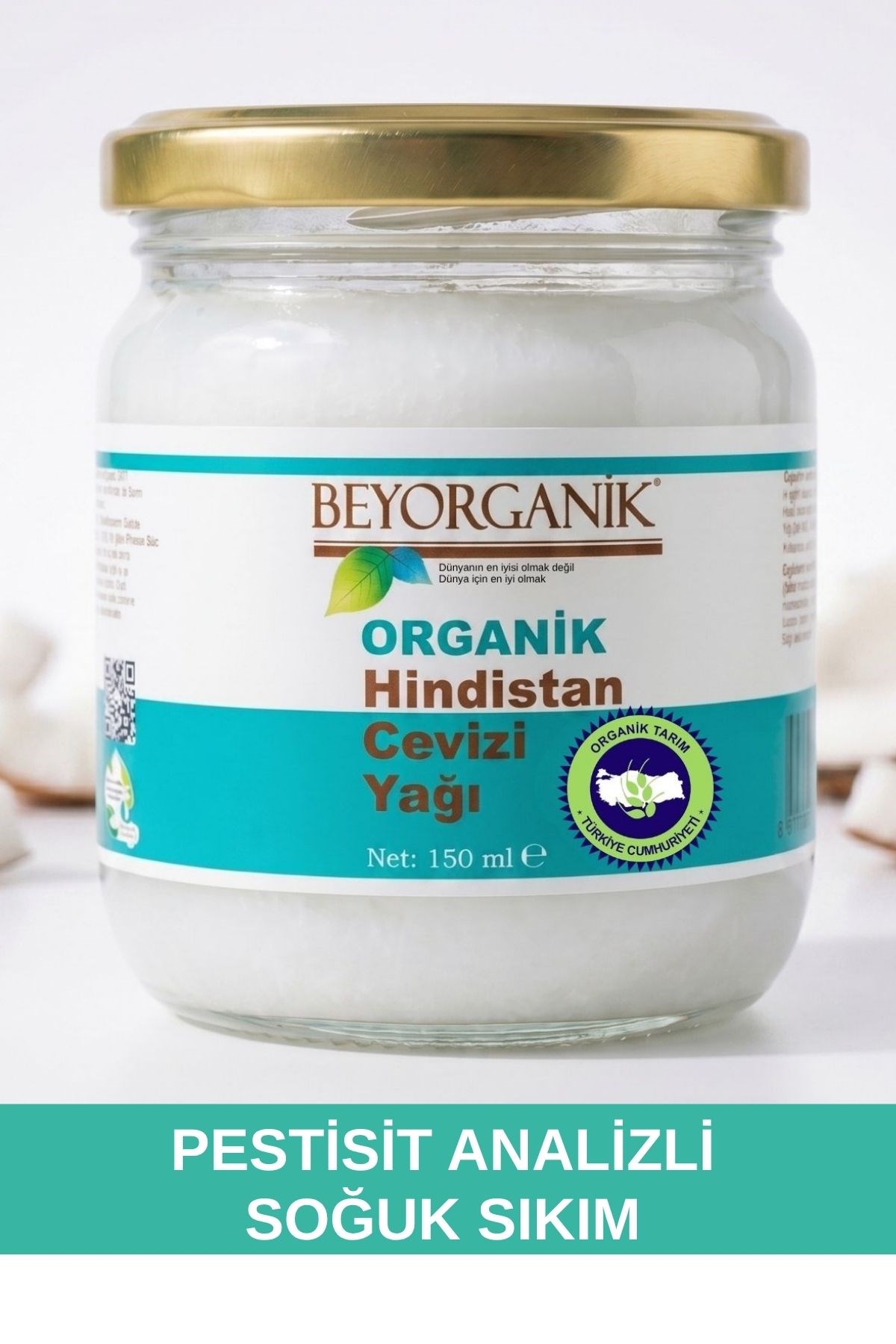 Organik Hindistan Cevizi Yağı 150 ml