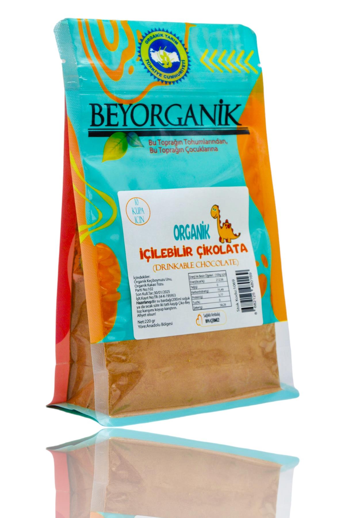 Organik İçilebilir Çikolata 220gr 10 kupalık