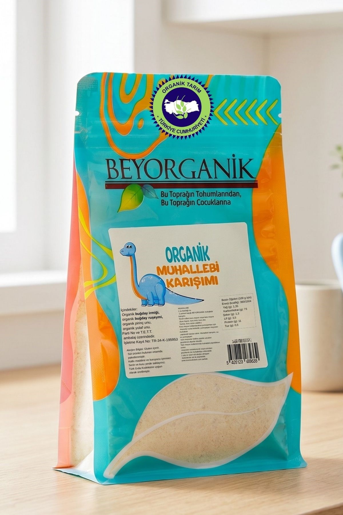 Organik Muhallebi 200gr +6ay (Pestisit ve Aflatoksin Analizli)