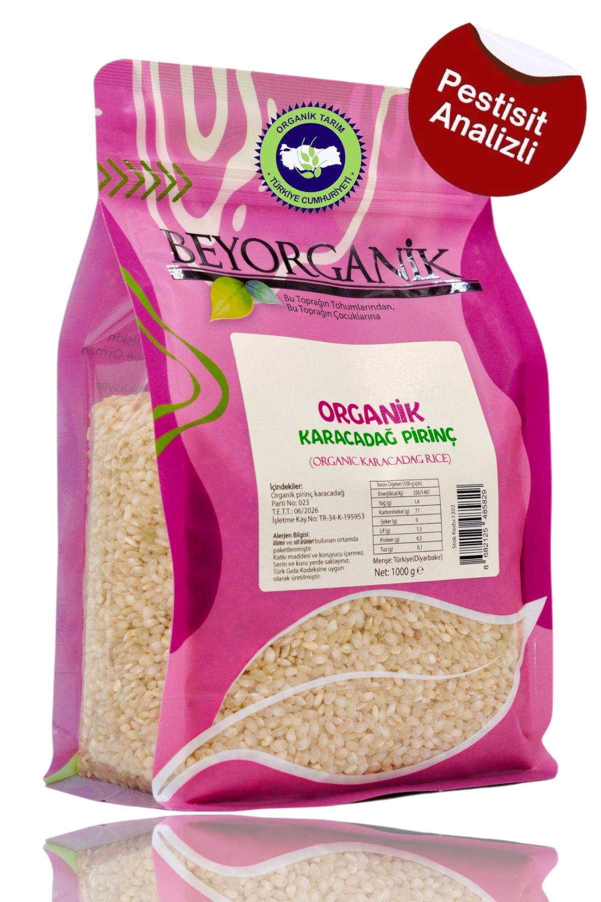 Organik Pirinç Karacadağ 1kg    (PESTİSİT VE AFLATOKSİN ANALİZLİ)  