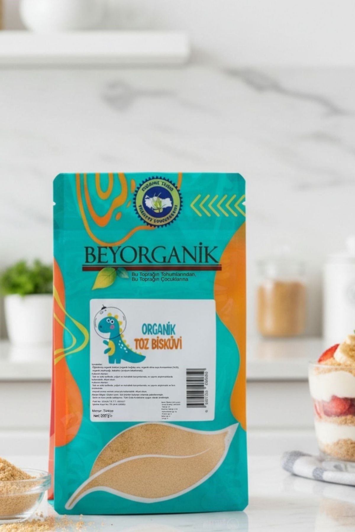 Organik Toz Bisküvi 200gr
