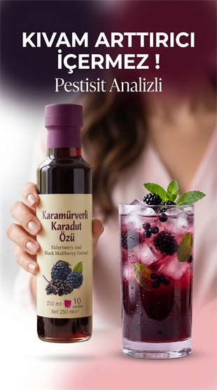 Beygurme Karamürverli Karadut Özü 250ml (PESTİSİT ANALİZLİ)