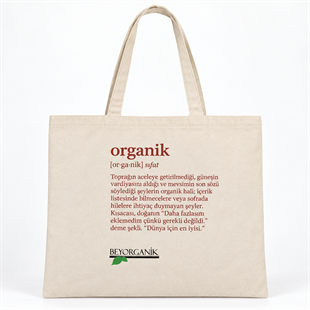 Beyorganik Organik Baskılı Bez Çanta
