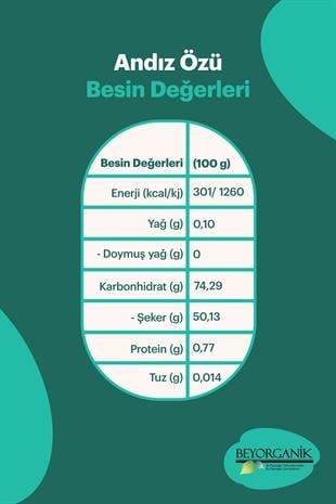 Organik Andız Özü 260gr Soğuk sıkım       (PESTİSİT VE AĞIR METAL ANALİZLİ)