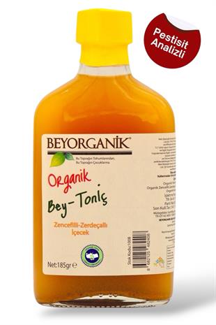 Organik BEY TONİK Zerdeçallı Zencefilli   (PESTİSİT VE AĞIR METAL ANALİZLİ)    