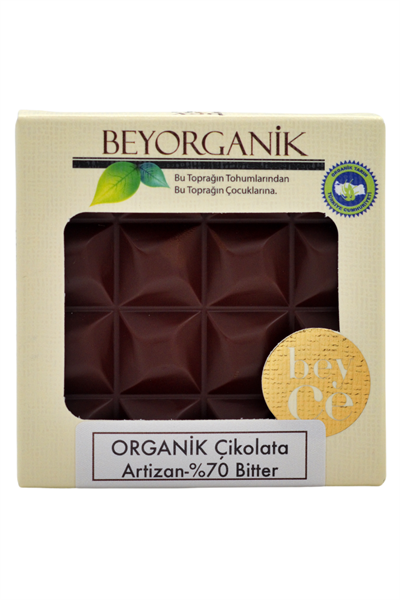 Organik  Artizan  Çikolata %70 Bitter 40gr
