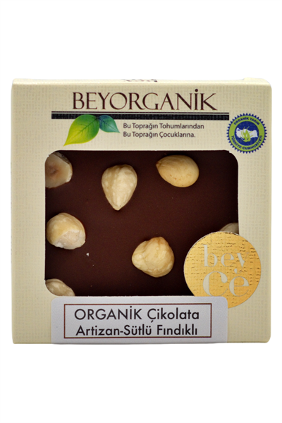 Organik Artizan Çikolata Sütlü Fındıklı 40gr