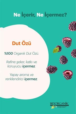 Organik Dut Özü 315gr   (PESTİSİT VE AĞIR METAL ANALİZLİ)   