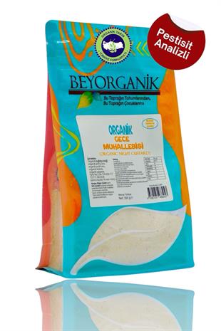 Organik Gece Muhallebisi 200gr ( PAPATYA İLAVELİ) +6ay  (PESTİSİT VE AFLATOKSİN ANALİZLİ)