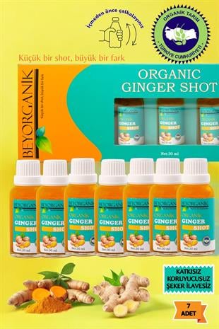 Organik Ginger Shot (7adet x 30ml)