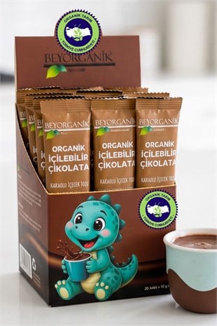 Organik İçilebilir Çikolata 20 Adet *10gr (PESTİSİT ANALİZLİ)