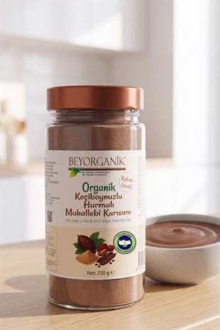 Organik Keçiboynuzlu Hurmalı Muhallebi Karışımı 250gr