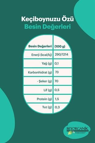 Organik Keçiboynuzu Özü 315gr  (PESTİSİT VE AĞIR METAL ANALİZLİ) 
