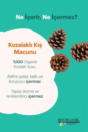 Organik Kozalaklı Kış Macunu 240gr   (PESTİSİT VE AĞIR METAL ANALİZLİ)