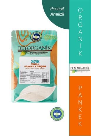 Organik Muzlu Pankek Karışımı 300 gr  (PESTİSİT VE AFLATOKSİN ANALİZLİ)