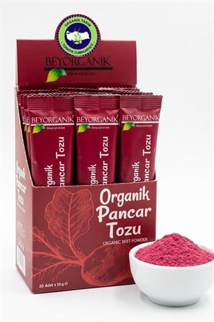 Organik Pancar Tozu 20 Adet* 10 gr (Kutu) ( Pestisit ve Nitrat Analizli)