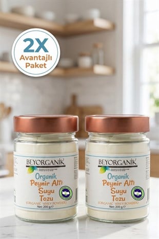 Organik Peynir Altı Suyu Tozu 200gr (PESTİSİT ANALİZLİ) 2'li