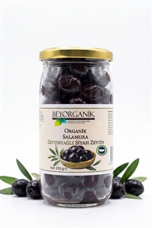 Organik Salamura Zeytinyağlı Siyah Zeytin 250 gr