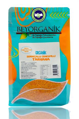 Organik Zerdeçallı-Zencefilli Tarhana 300gr (EKSTRA SOĞAN-SARIMSAK İLAVELİ)  (PESTİSİT VE AFLATOKSİN ANALİZLİ) 
