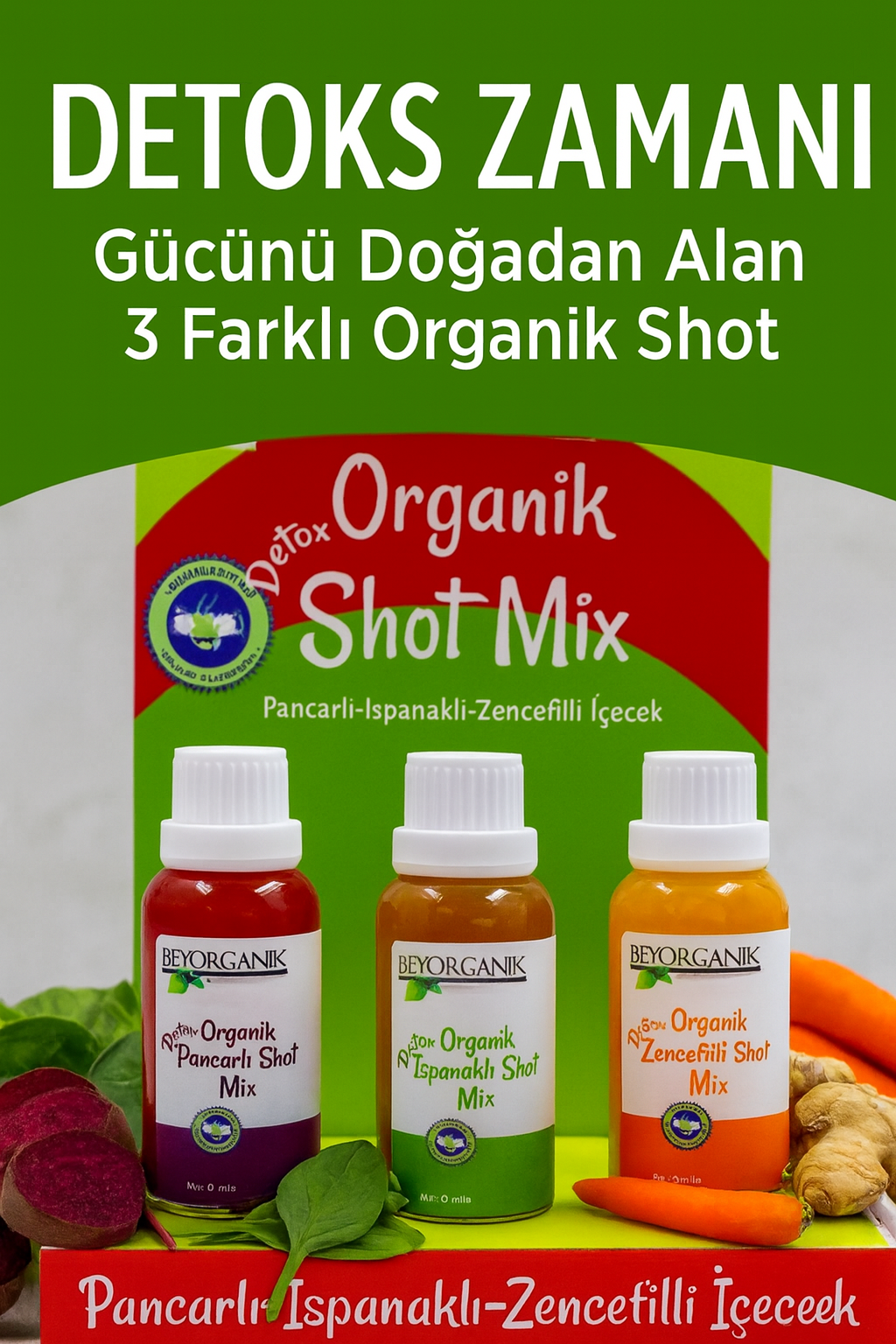 Organik Detox Shot Mix